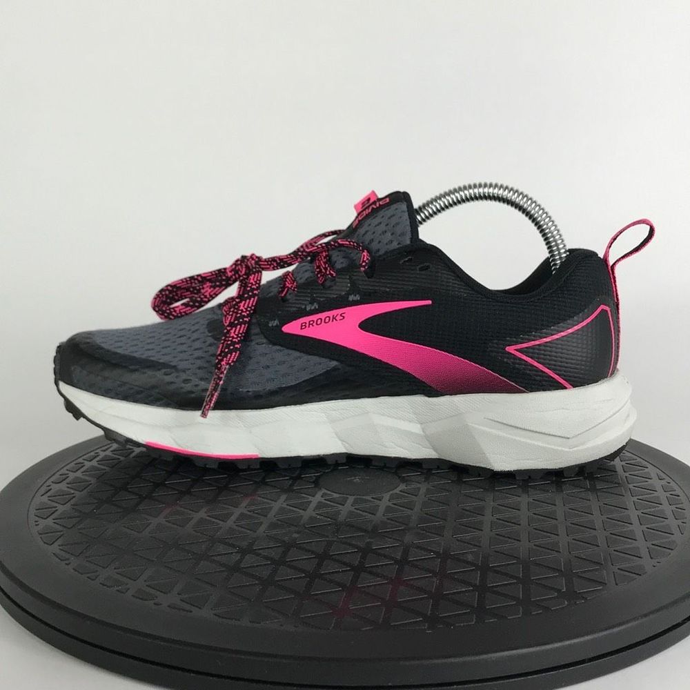 Brooks Divide 8 Black/Pink Trail Running Shoes 1203421B069 Women's Size 7.5 - Picture 9 of 13